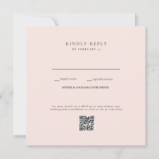 blozende trouw-QR-code-RSVP (Voorkant)