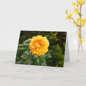Blozende Tuin Roos Print Kaart (Gele Bloem)