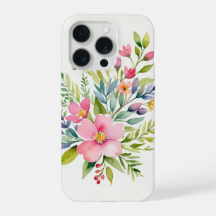 Blozende Tuin Waterverf Bloemenboeket iPhone 15 Pro Case