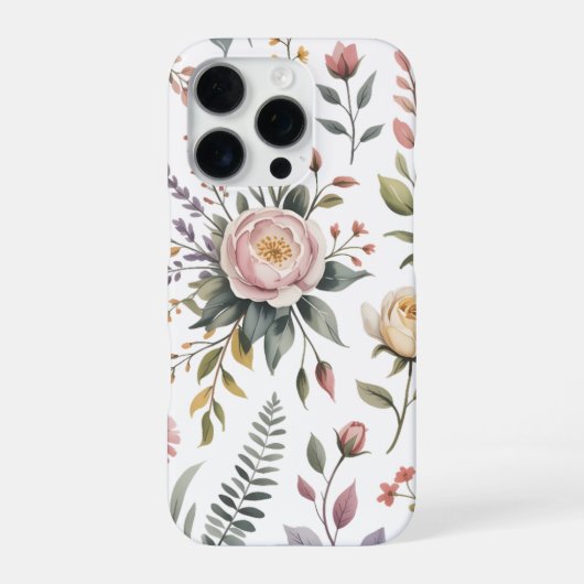 Blozende Tuinrozen iPhone Hoesje (Achterkant)