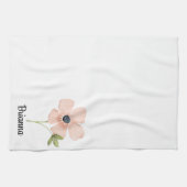 Blozende Waterverf Bloem Naam Theedoek (Horizontaal)