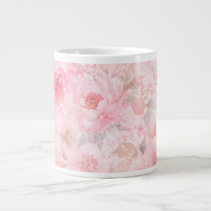 Blozende Waterverf Bloemen Grote Koffiekop