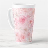 Blozende Waterverf Bloemen Latte Mok (Linkerhoek)