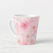 Blozende Waterverf Bloemen Latte Mok (Linkerhoek)