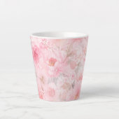Blozende Waterverf Bloemen Latte Mok (Voorkant)