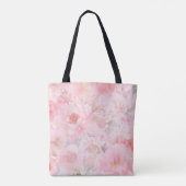 Blozende Waterverf Bloemen Tote Bag (Achterkant)