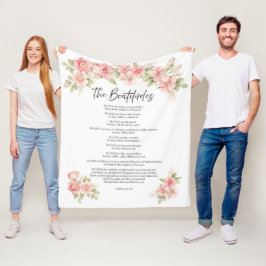 Blozende waterverf Bloemenrijke Zaligsprekingen Sc Fleece Deken