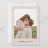 Blozende Wilde Bloem Elegante Trouwkaart Save The Date (Achterkant)