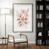 Blozende Wilde Bloemschikking Poster
