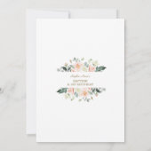 Blozende Witte Bloemen Gouden Meisje 1e Verjaardag Kaart (Achterkant)