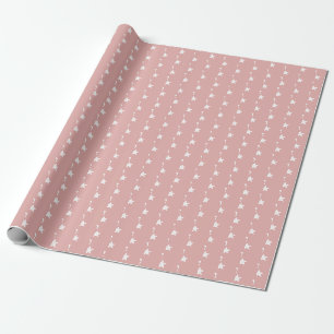 Blozende witte sterren cadeaupapier