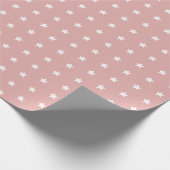 Blozende witte sterren cadeaupapier (Hoek)