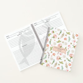 Blozende Zomer Bloemen | Bruidsfeest Recept Notitieboek