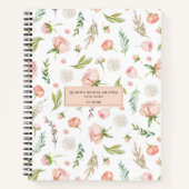 Blozende Zomerbloemen | Bruidsfeest Recept Notitieboek (Voorkant)