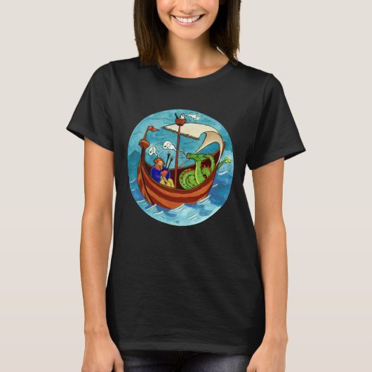 Blpipe Boat Band dark T shirt voor dames (Voorkant)