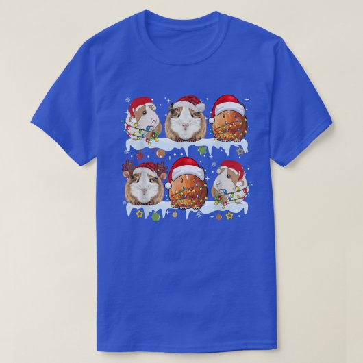BLr1 Santa Guinee - Grote kerstfeestelijke kerstke T-shirt (Design voorkant)