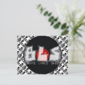 BLS slaat tekst vaardigheidHIP HOP Briefkaart (Staand voorkant)