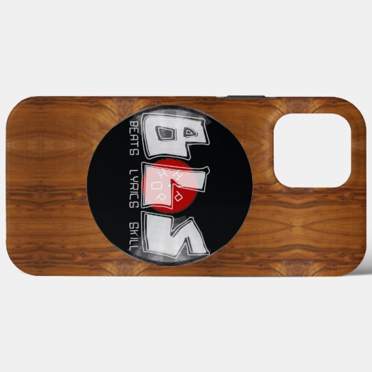 BLS slaat tekst vaardigheidHIP HOP Case-Mate iPhone Case (Achterkant (horizontaal))