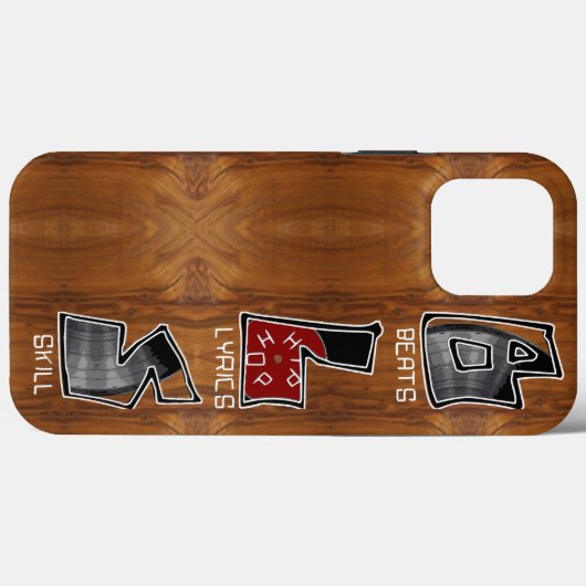 BLS slaat tekst vaardigheidHIP HOP Case-Mate iPhone Case (Achterkant (horizontaal))