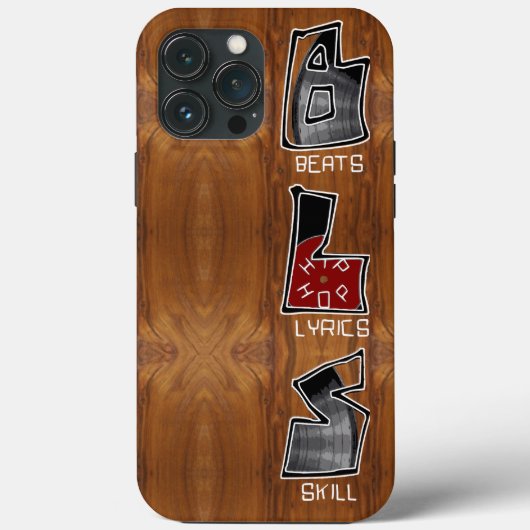 BLS slaat tekst vaardigheidHIP HOP Case-Mate iPhone Case (Achterkant)