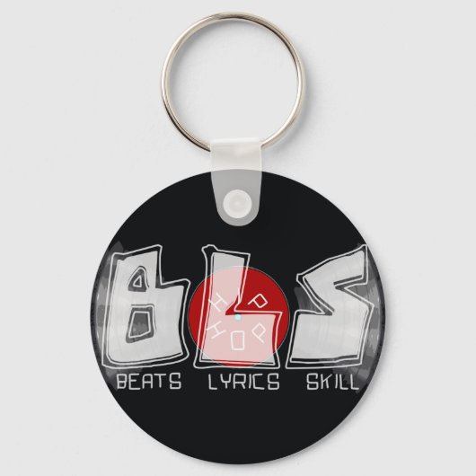 BLS slaat tekst vaardigheidHIP HOP Sleutelhanger (Voorkant)