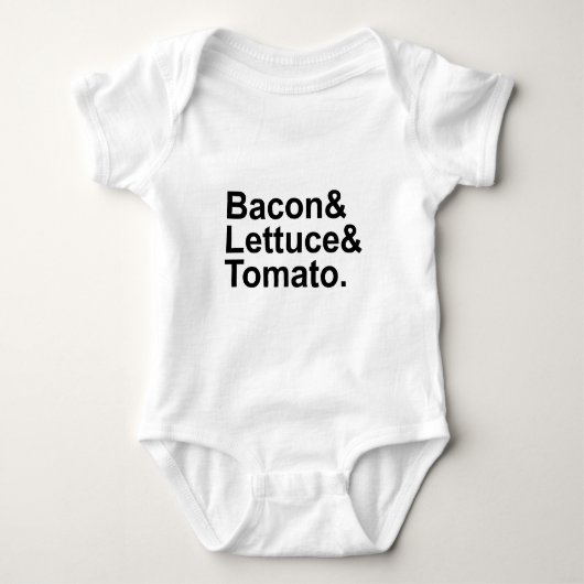 BLT Bacon Lettuce Tomato List String Romper (Voorkant)