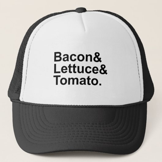 BLT Bacon Lettuce Tomato List String Trucker Pet (Voorkant)