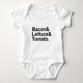 BLT Bacon Sla Tomaat Lijst Tekenreeks Romper