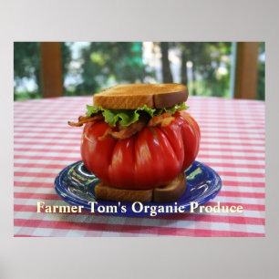 BLT met Giant Tomato Poster