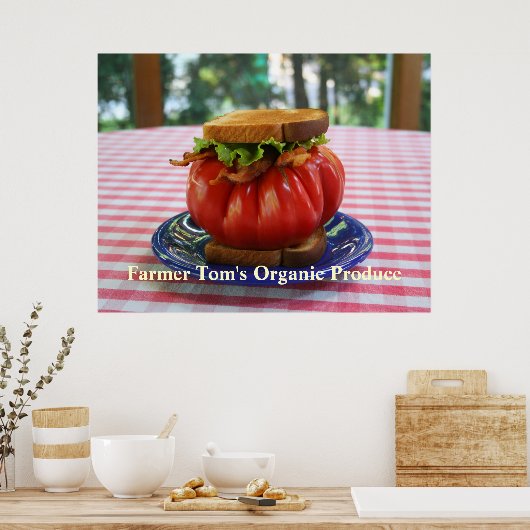 BLT met Giant Tomato Poster (Keuken)