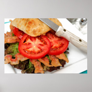 BLT op een Ciabatta Roll Poster