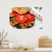 BLT op een Ciabatta Roll Poster (Keuken)