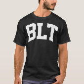 BLT Retro Sports College Gym Arch Funny ki T-shirt (Voorkant)