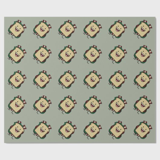 BLT Sandwich Bacon Lettuce en Tomato Foods Design Cadeaupapier (Vlak)