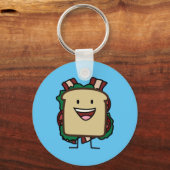BLT Sandwich Bacon Lettuce en Tomato Foods Design Sleutelhanger (Voorkant)