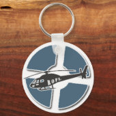 Blu Copter-Sleutelhanger Sleutelhanger (Voorkant)