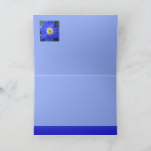 Blu Daisy Bedankkaart (Binnen)