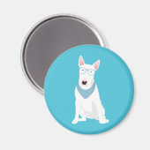 Blu de Bull Terrier Magneet (Voorkant / Achterkant)