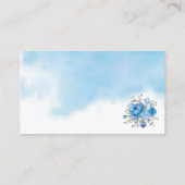 Blu Flower Hoeveel Kisses Vrijgezellenfeest game c Plaatskaartje (Achterkant)