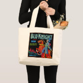 Blu Knight Fruit Label Grote Tote Bag (Voorkant (product))