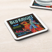 Blu Knight Fruit Label Onderzetter (Linkerzijde)