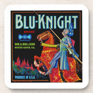 Blu Knight Fruit Label Onderzetter