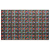 Blu Knight Fruit Label Stof (Yard (91,4 cm))
