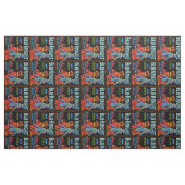Blu Knight Fruit Label Stof (Fat Quarter)