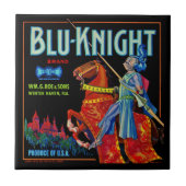 Blu Knight Fruit Label Tegeltje (Voorkant)