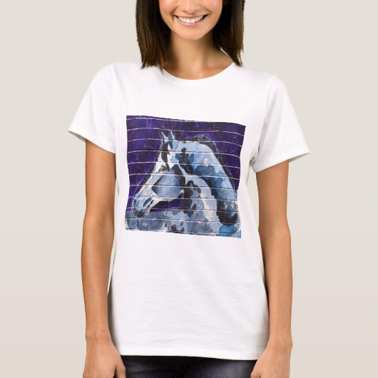 Blu, Logan Square Blue Line T-shirt (Voorkant)