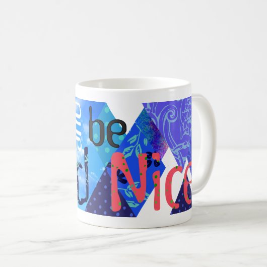 Blu-Mok 'werk en wees' Koffiemok (Voorkant rechts)