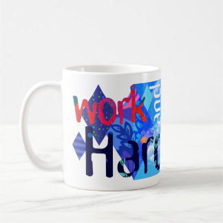 Blu-Mok 'werk en wees' Koffiemok
