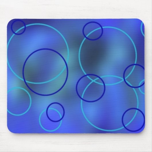 Blu Neon Mousepad Muismat (Voorkant)
