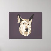 Blu Portrait Canvas Art - Achtergrond (Voorkant)